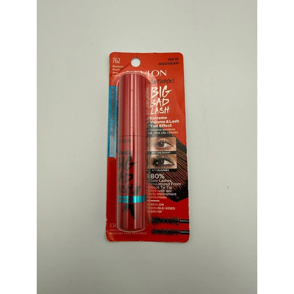 New Revlon So Fierce Big Bad Lash 762 Waterproof Blackest Black Mascara - 0.34Oz